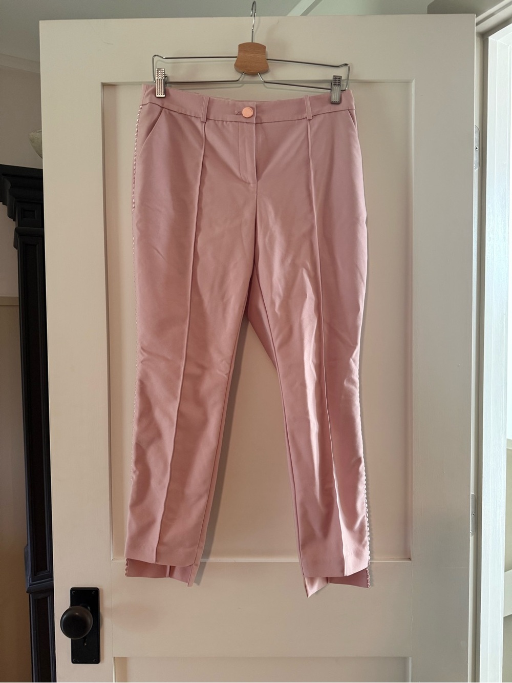 Ted Baker Blush Pink Cropped Tailored Trousers